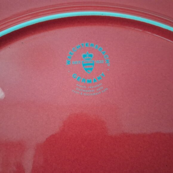 Waechtersbach Christmas Tree Red/Green Large Platter/Charger Plate 12 Inch - Picture 8 of 8